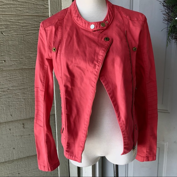 Tommy Hilfiger Red Denim Jacket RARE, Vintage - Picture 2 of 9